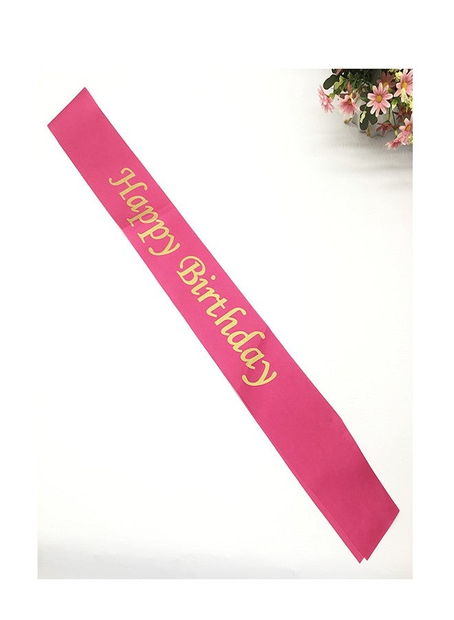 AFTERSTITCH Happy Birthday Sash For Girls Boys Men Women Husband Wife Friends Kids Birthday Party Decoration Sash Props Set For Home Decor Celebration (happy birthday sash) - Image 3